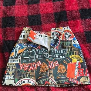 Colorful Graphic Mini Skirt from saltsaltsaltsalt